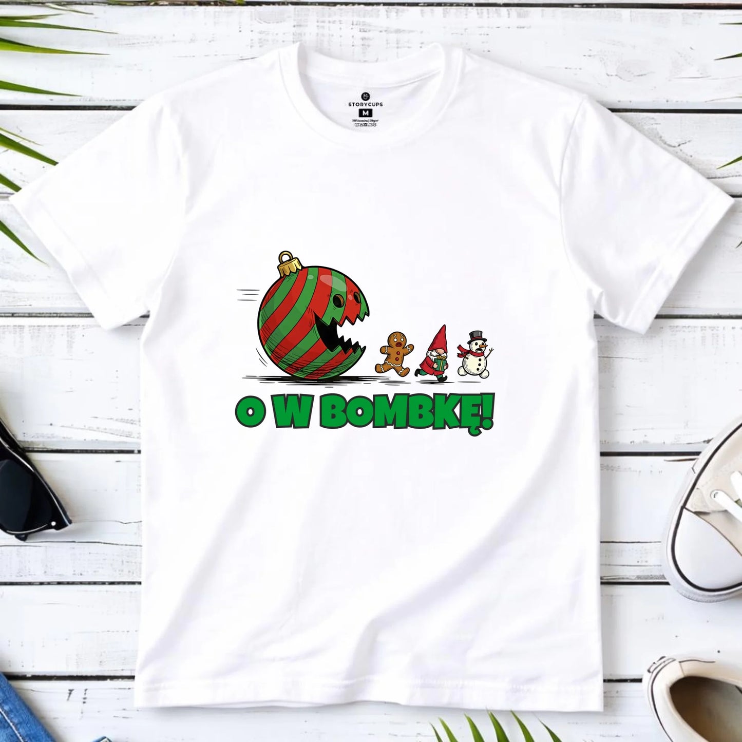 Koszulka męska świąteczna - O w bombkę BN142