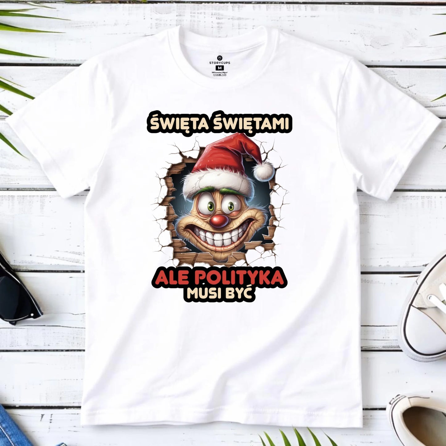 Koszulka męska świąteczna - Święta świętami ale polityka musi być BN102