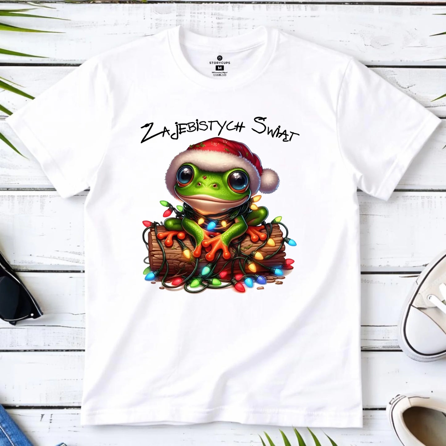 Koszulka męska świąteczna - Żaba - Żajebistych Świąt BN106