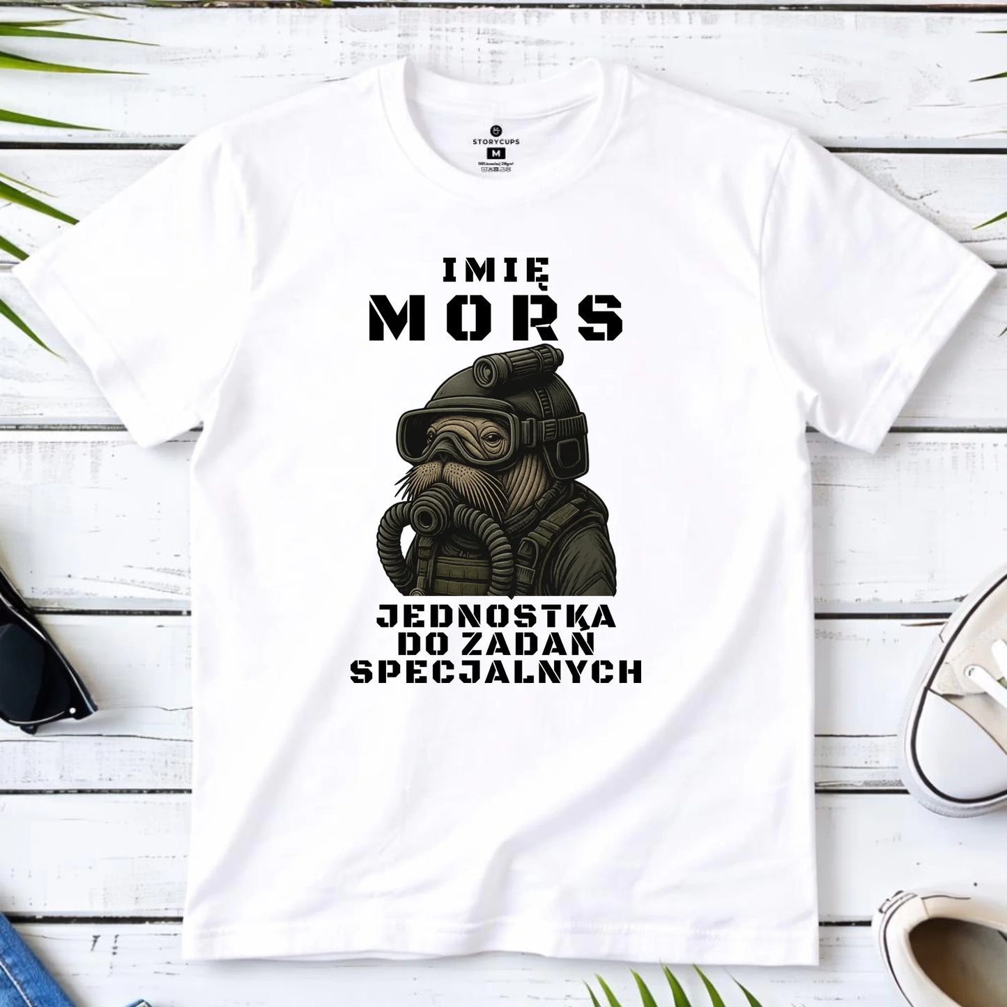 Koszulka męska - prezent dla morsa - Mors do zadań specjalnych - personalizowana HM07