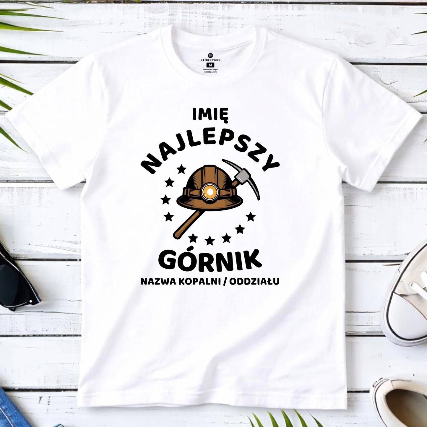 Koszulka męska - prezent dla górnika - Najlepszy górnik - personalizowana G23