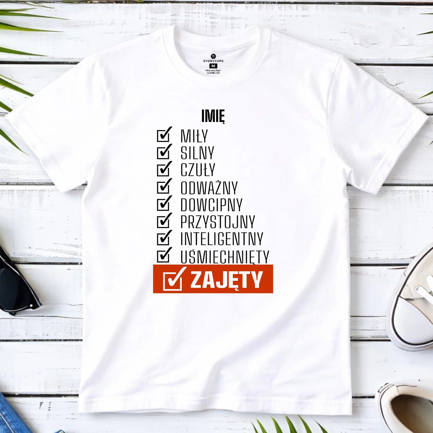 Koszulka męska - Zajęty prezent dla chłopaka męża narzeczonego - personalizowana DCH05