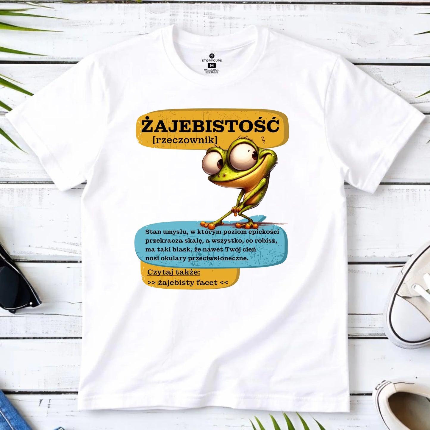 Koszulka męska - Żajebistość [rzeczownik] prezent na Dzień Chłopaka DCH06