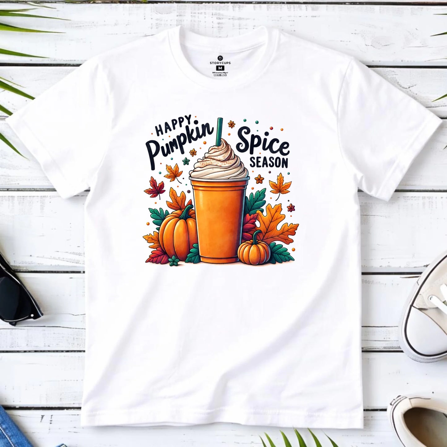 Koszulka męska jesienna - Pumpkin Spice - kawa dyniowa JS02