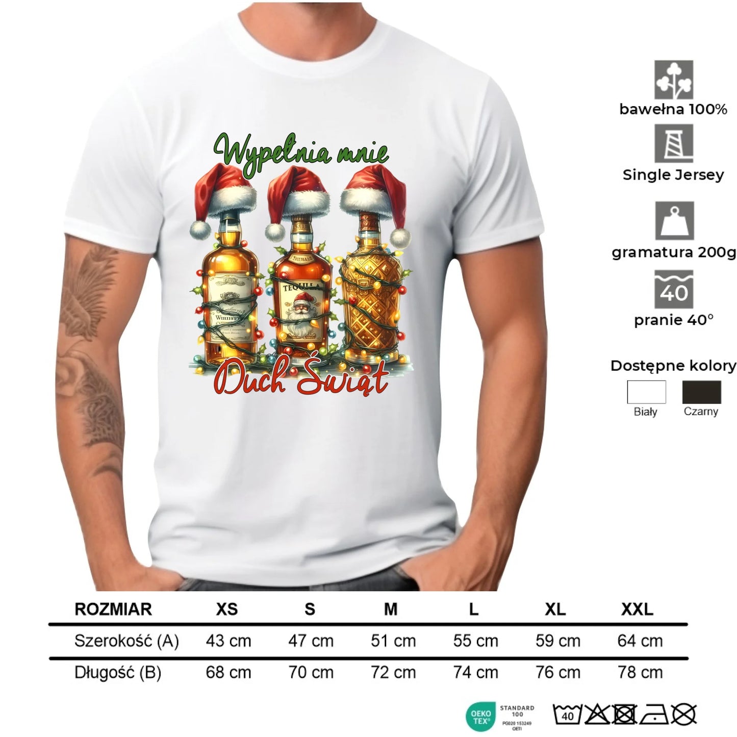 Koszulka męska świąteczna - Wypełnia mnie Duch Świąt BN69