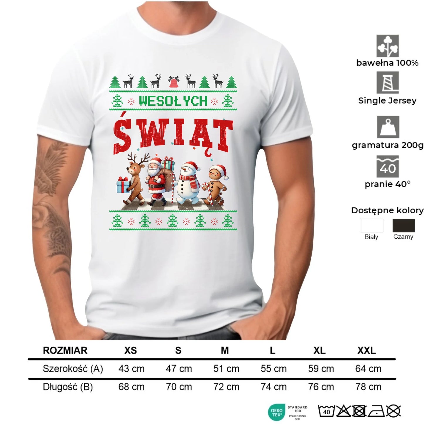 Koszulka męska świąteczna - Wesołych Świąt BN06