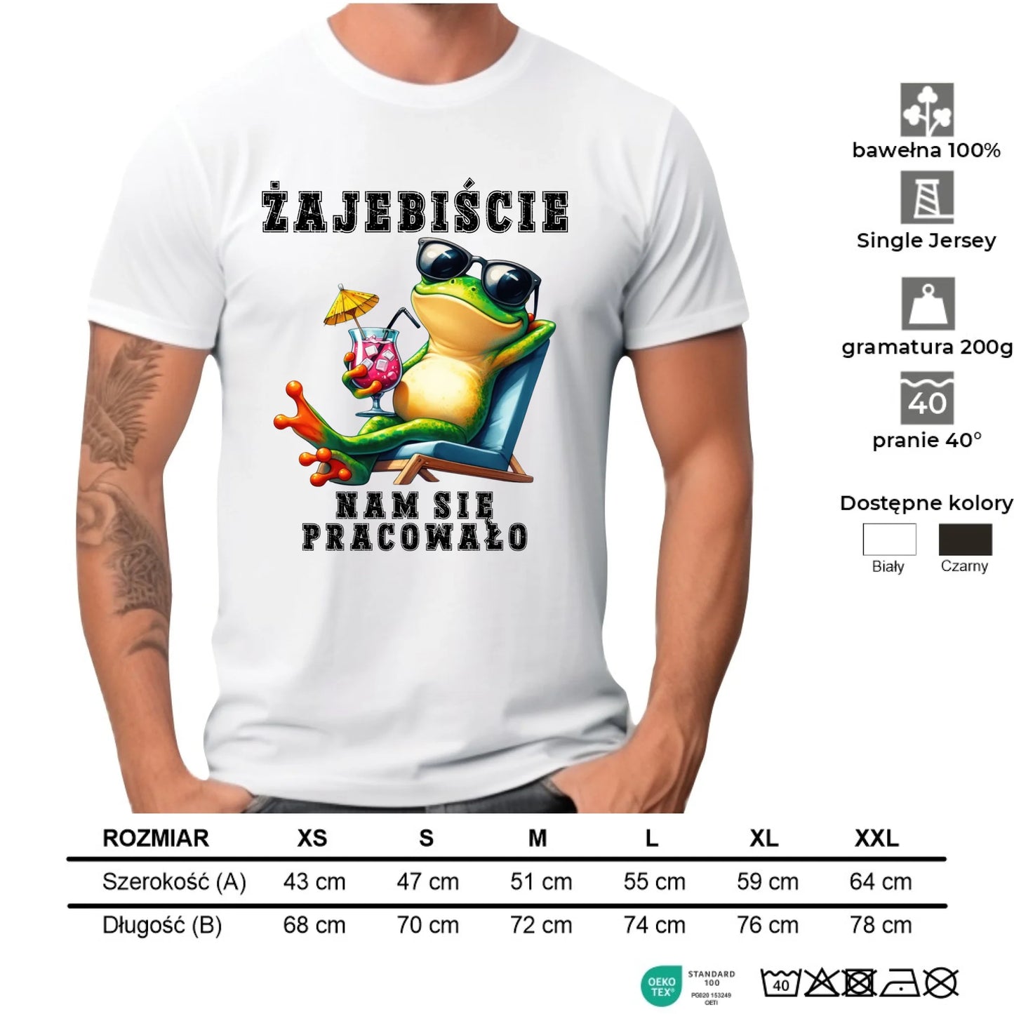 Koszulka męska na odejście z pracy - Żajebiście nam się pracowało OP09