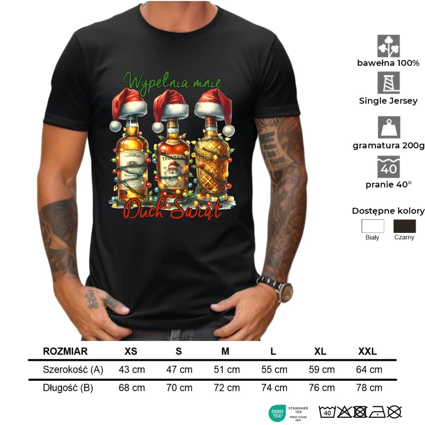 Koszulka męska świąteczna - Wypełnia mnie Duch Świąt BN69