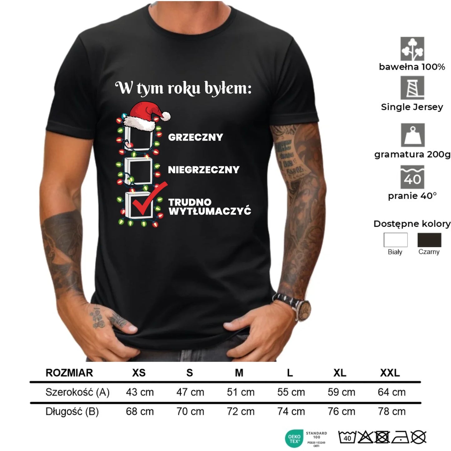 Koszulka męska świąteczna - Trudno wytłumaczyć BN134
