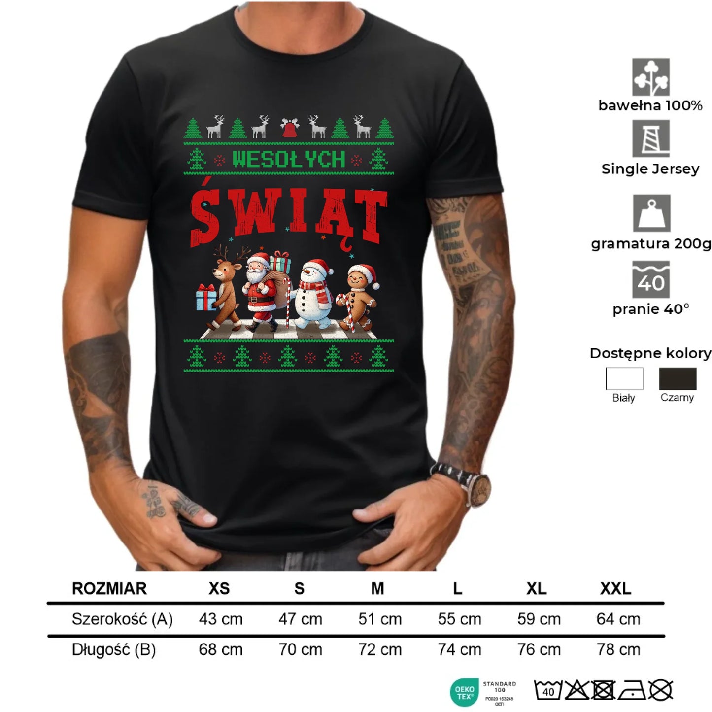 Koszulka męska świąteczna - Wesołych Świąt BN06