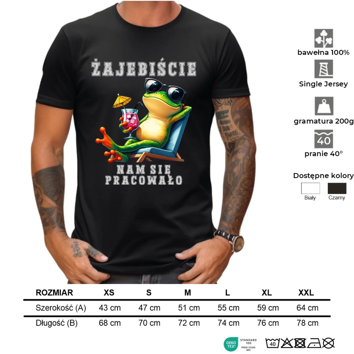 Koszulka męska na odejście z pracy - Żajebiście nam się pracowało OP09