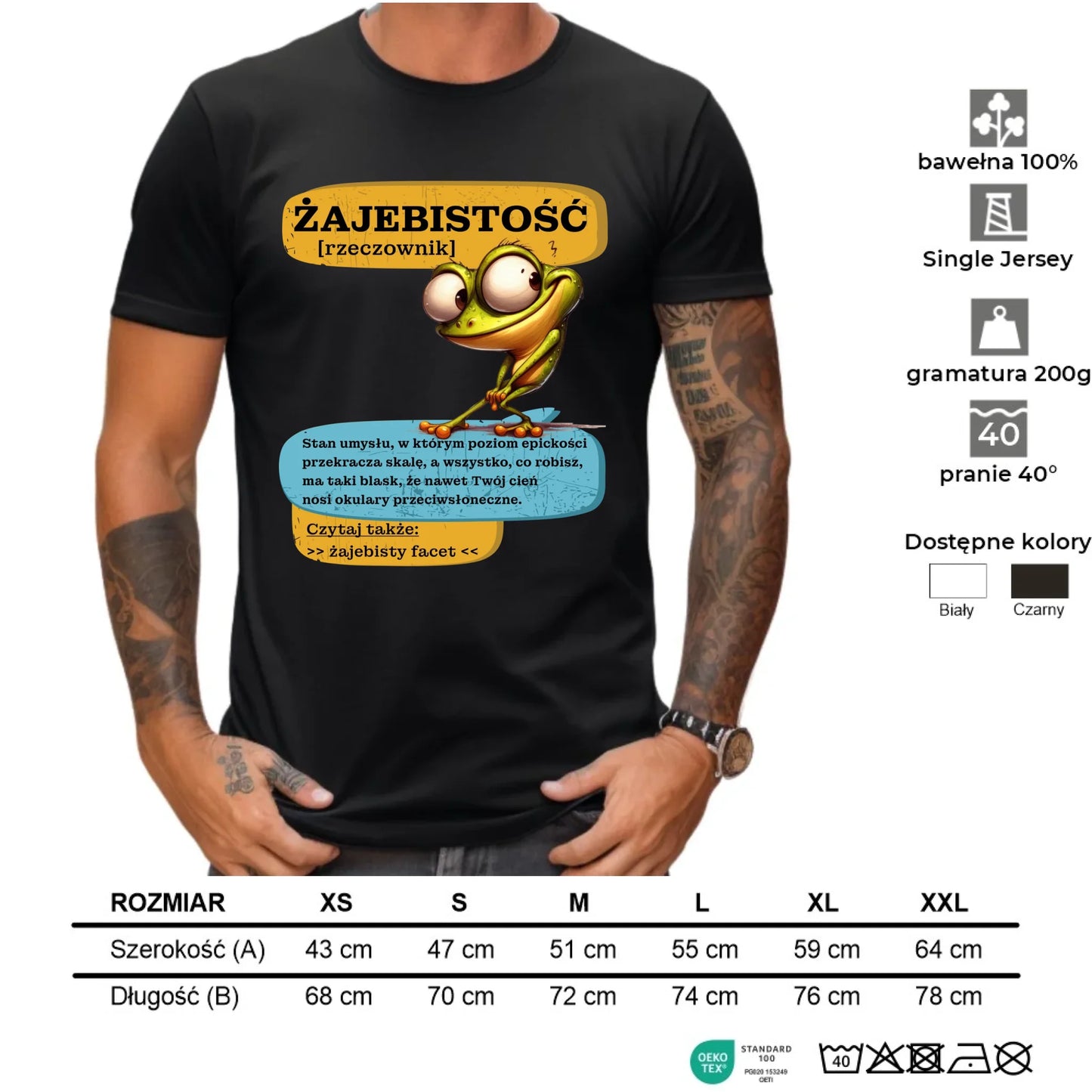 Koszulka męska - Żajebistość [rzeczownik] prezent na Dzień Chłopaka DCH06