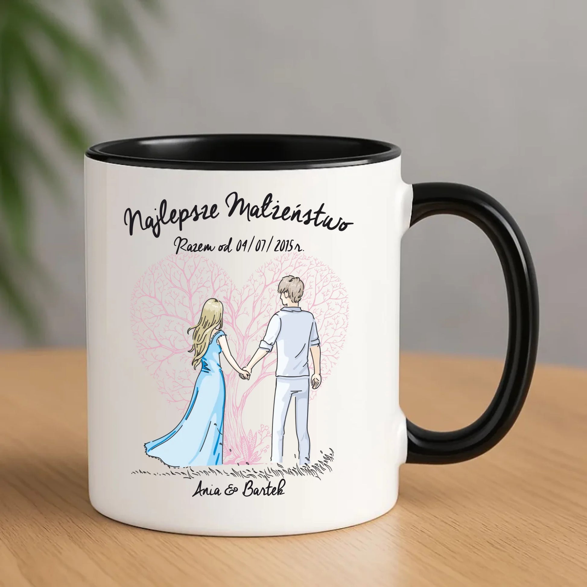 Kubek dla par - Najlepsze małżeństwo - personalizowany W03 - StoryCups.pl