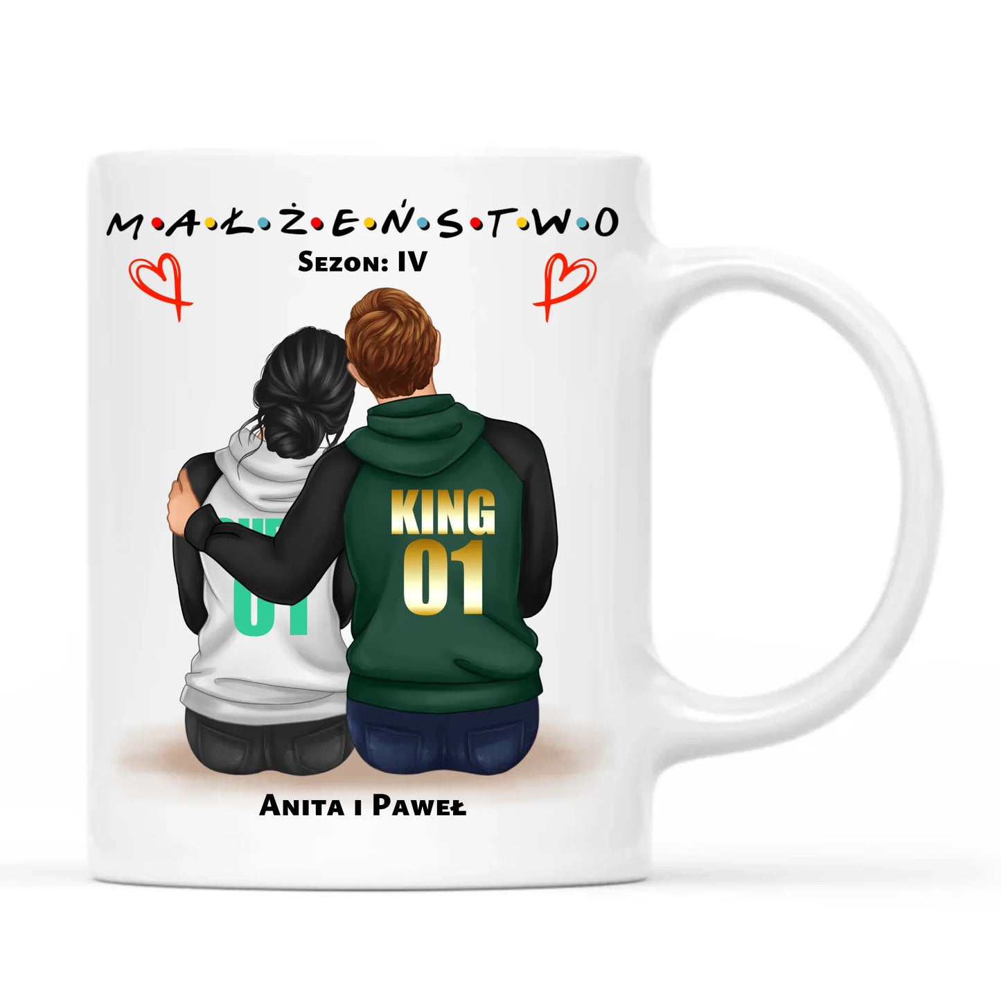Kubek dla par - Małżeństwo Sezon - personalizowany W05 - StoryCups.pl