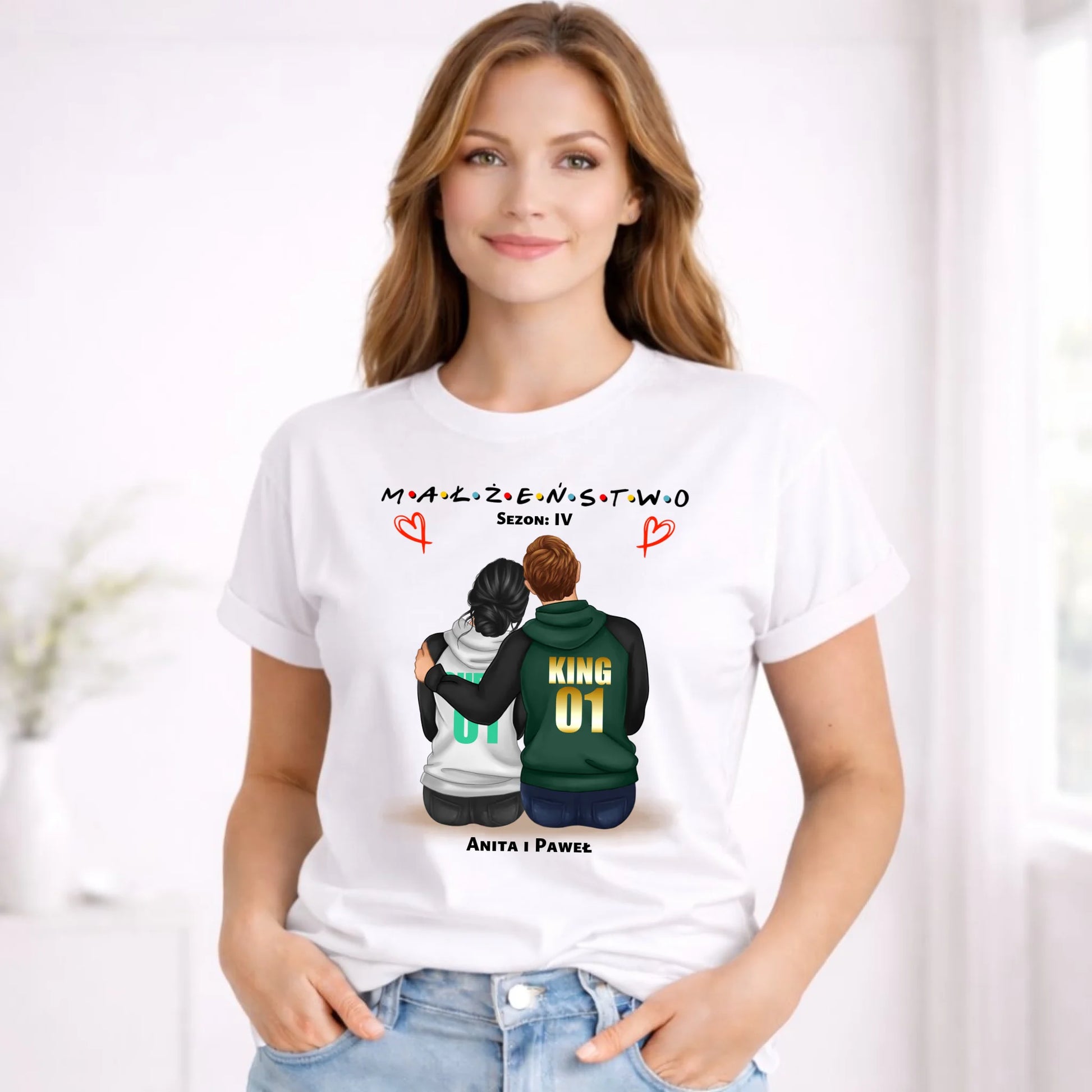 Koszulka damska dla żony - Małżeństwo Sezon - personalizowana W05 - StoryCups.pl