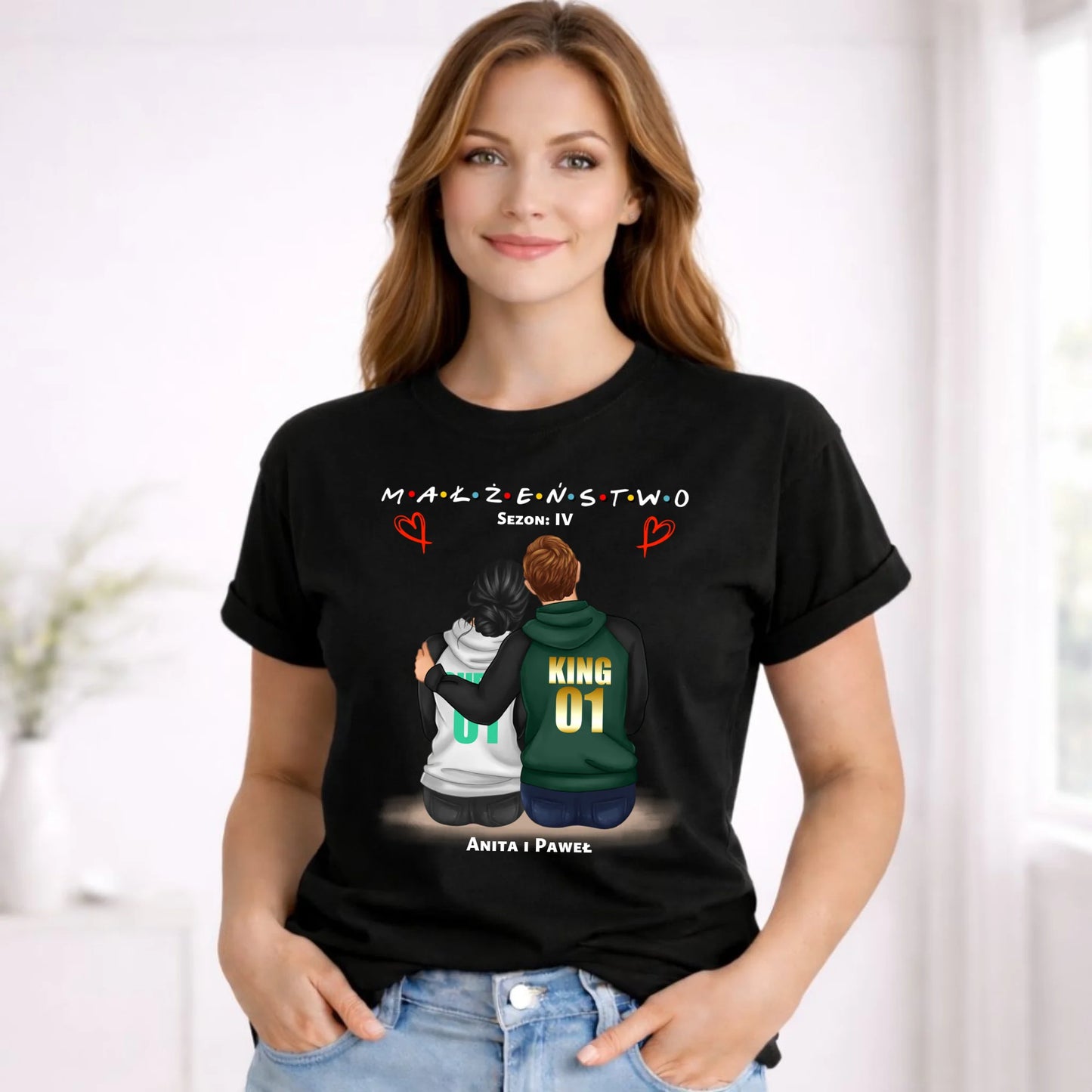 Koszulka damska dla żony - Małżeństwo Sezon - personalizowana W05 - StoryCups.pl