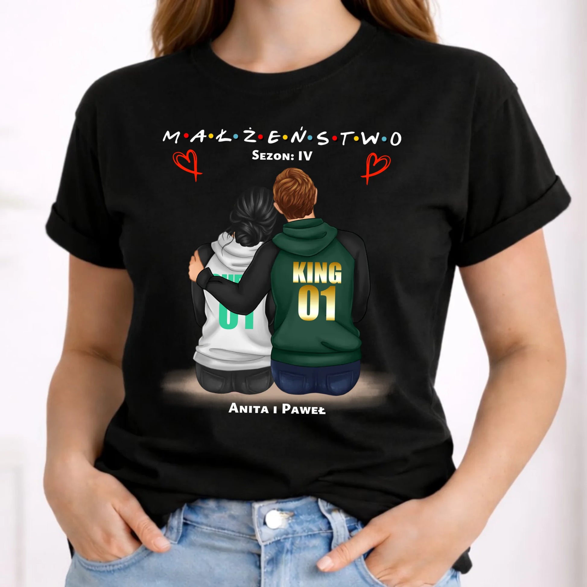 Koszulka damska dla żony - Małżeństwo Sezon - personalizowana W05 - StoryCups.pl