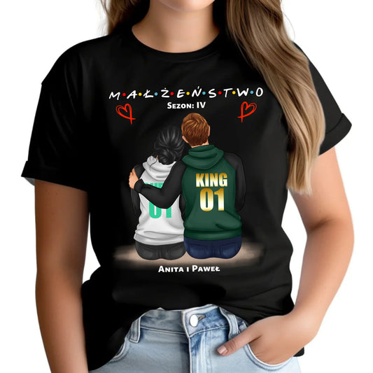 Koszulka damska dla żony - Małżeństwo Sezon - personalizowana W05 - StoryCups.pl