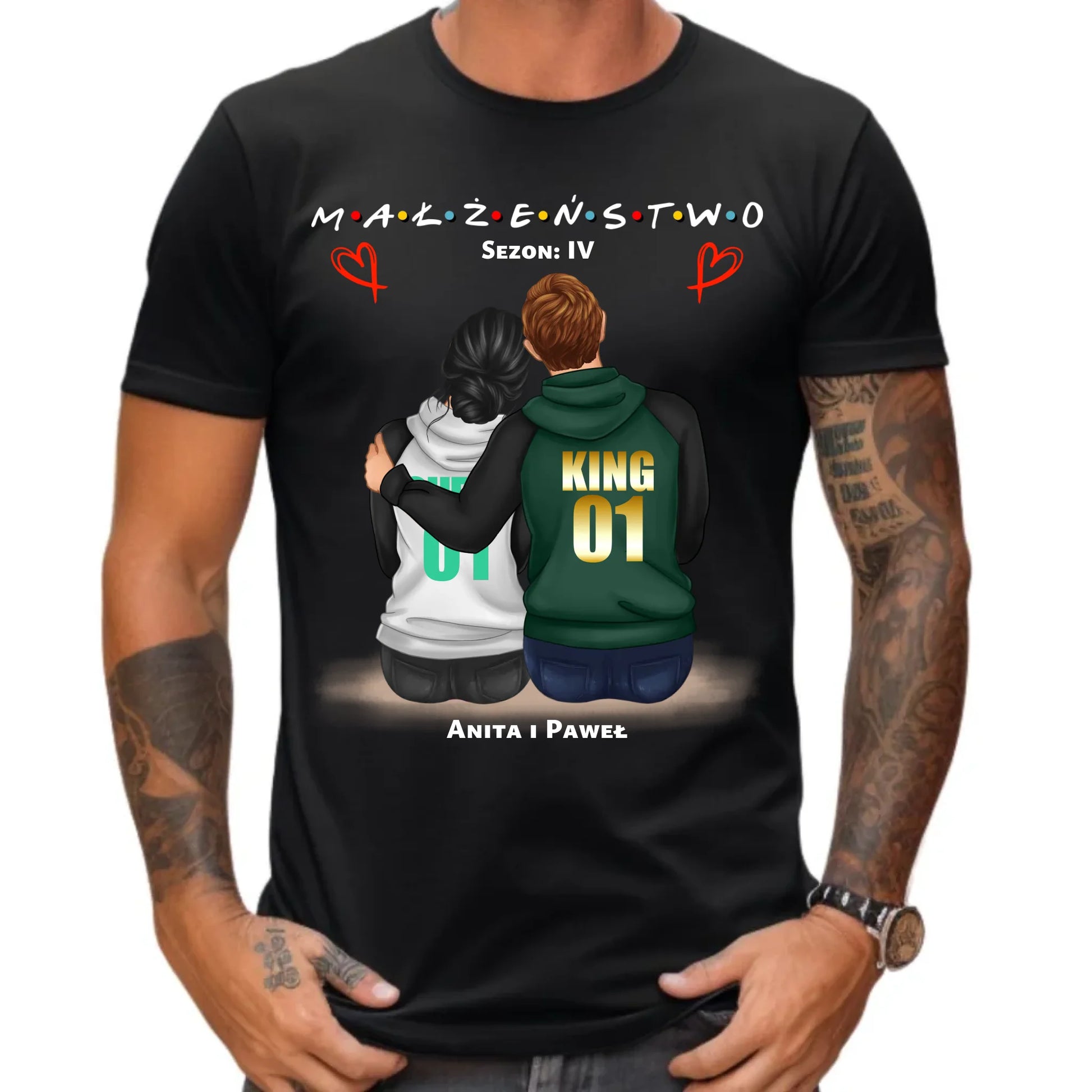 Koszulka męska dla męża - Małżeństwo Sezon - personalizowana W05 - StoryCups.pl