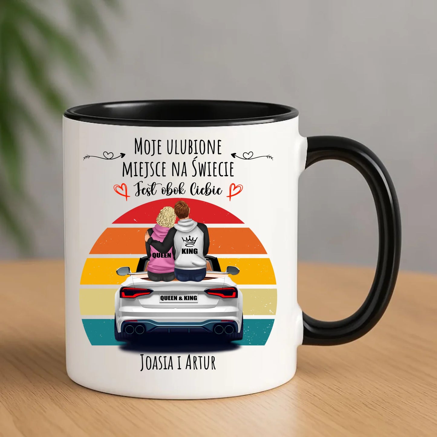 Kubek dla par - Moje ulubione miejsce - personalizowany W06 - StoryCups.pl