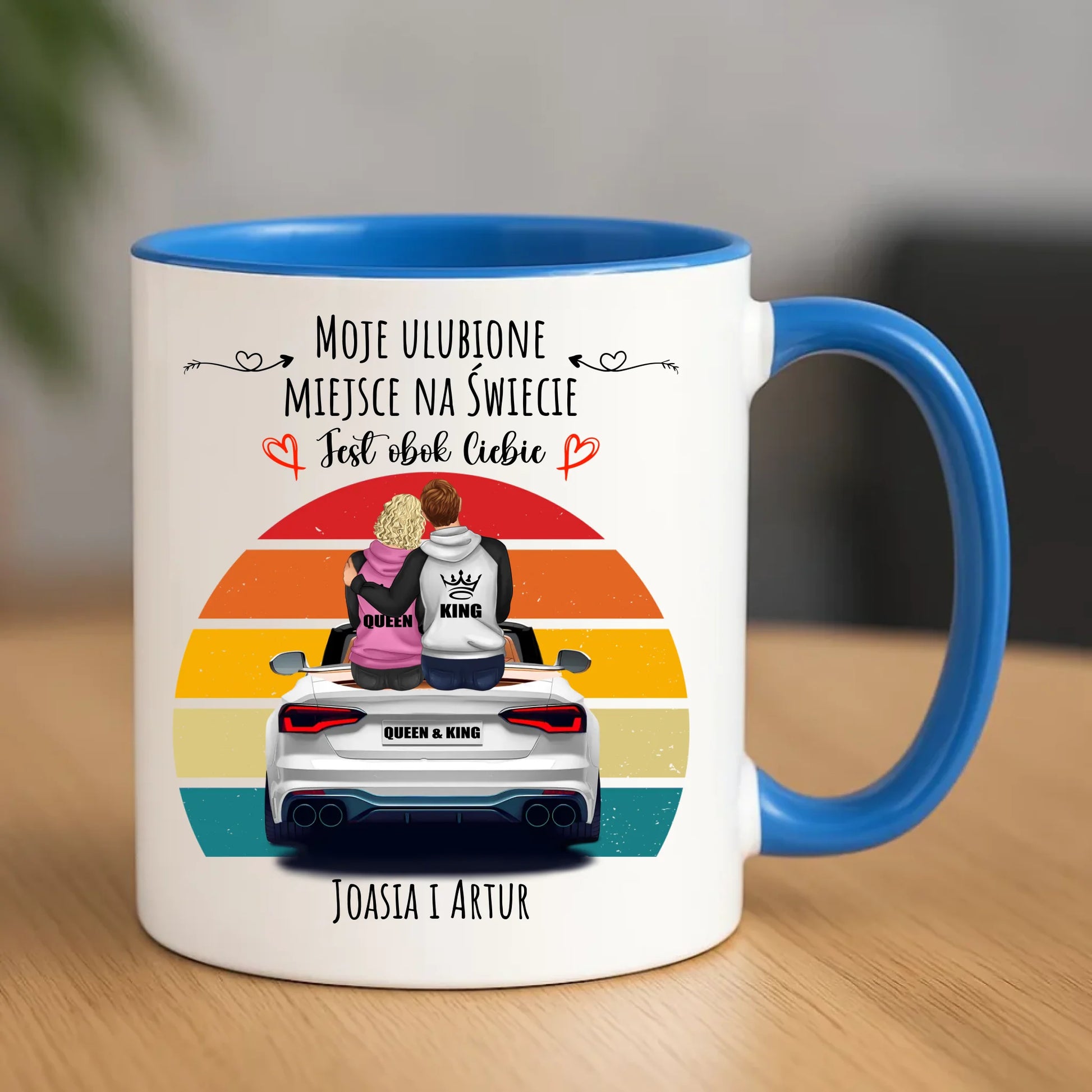 Kubek dla par - Moje ulubione miejsce - personalizowany W06 - StoryCups.pl