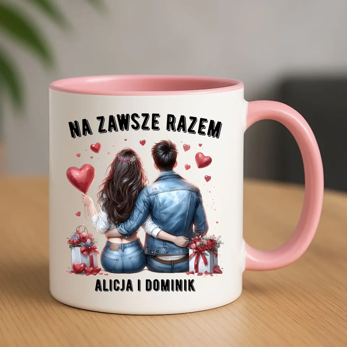 Kubek dla par - Na zawsze razem - personalizowany W07 - StoryCups.pl