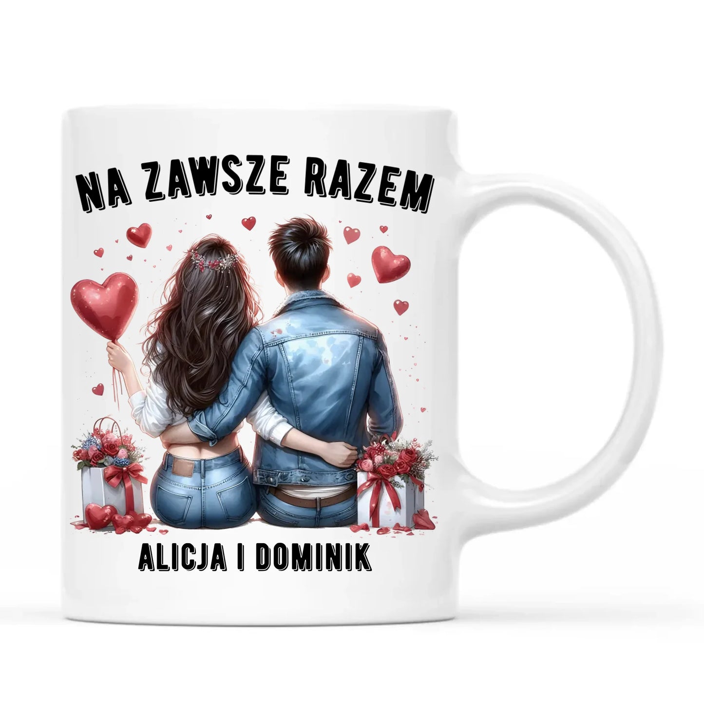 Kubek dla par - Na zawsze razem - personalizowany W07 - StoryCups.pl