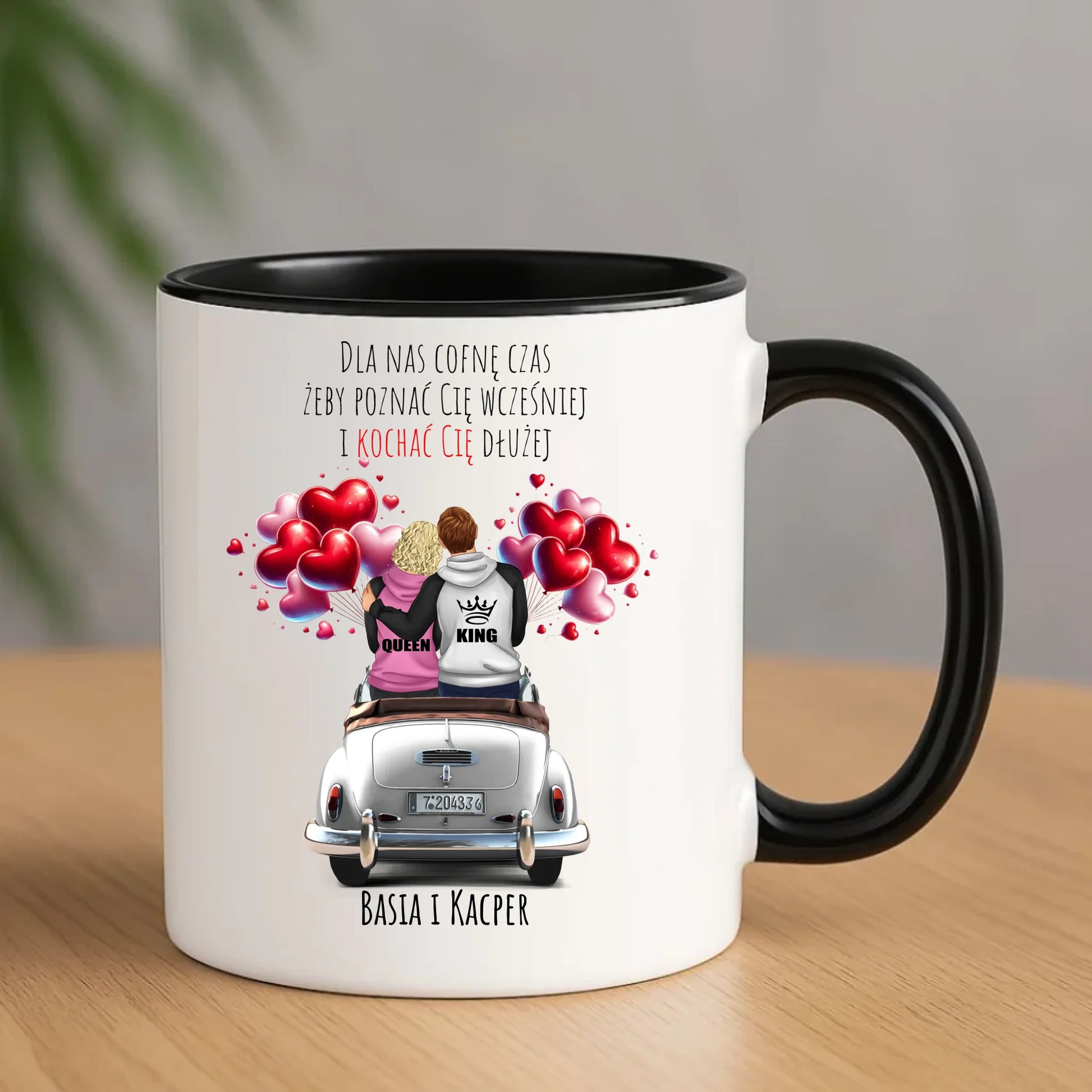 Kubek dla par - Dla nas cofnę czas - personalizowany W08 - StoryCups.pl