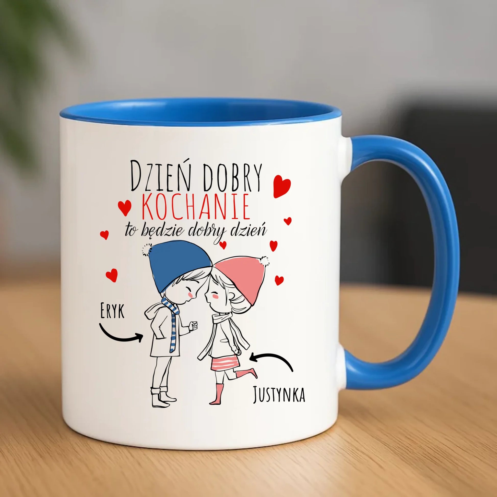 Kubek dla par - Dzień dobry Kochanie - personalizowany W10 - StoryCups.pl