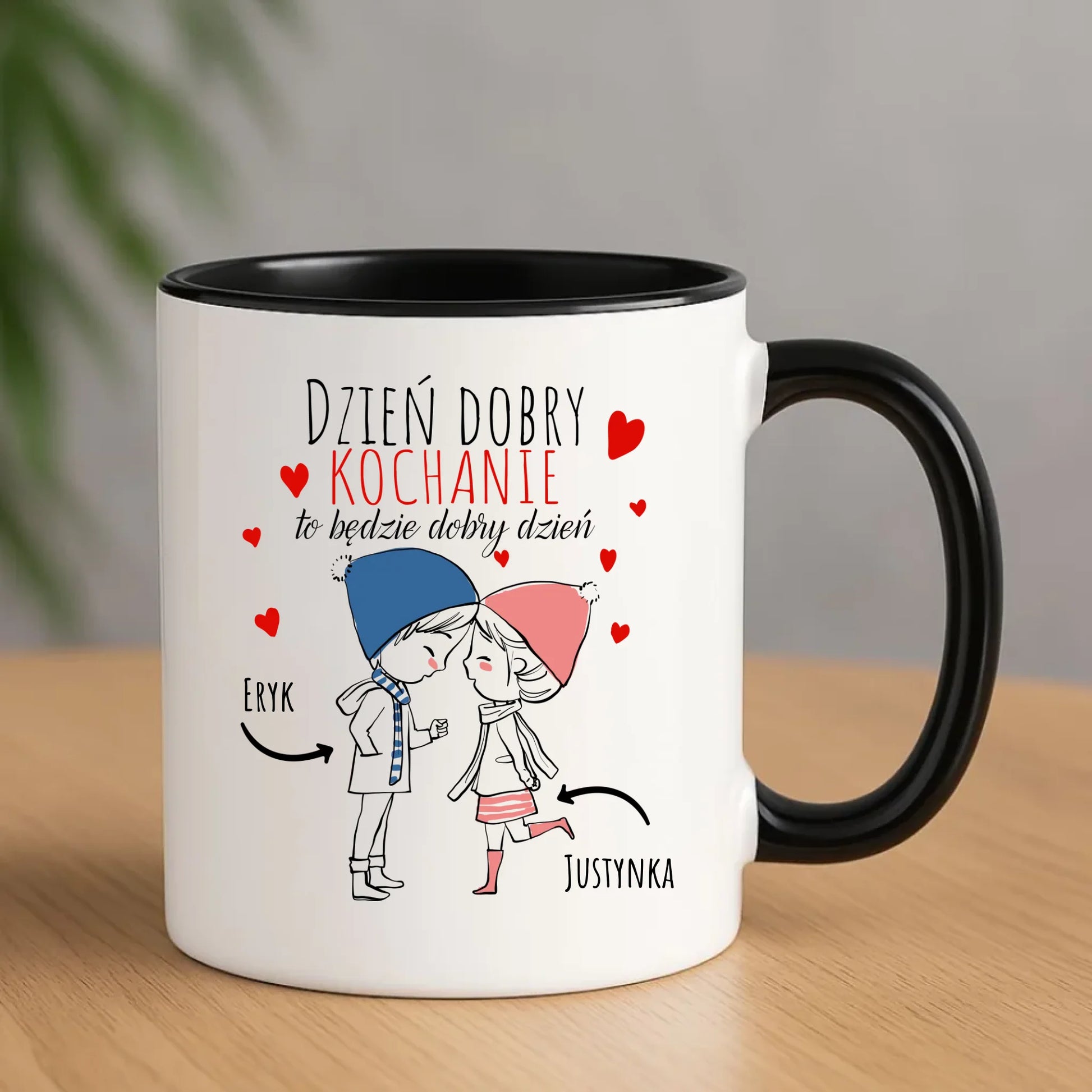 Kubek dla par - Dzień dobry Kochanie - personalizowany W10 - StoryCups.pl
