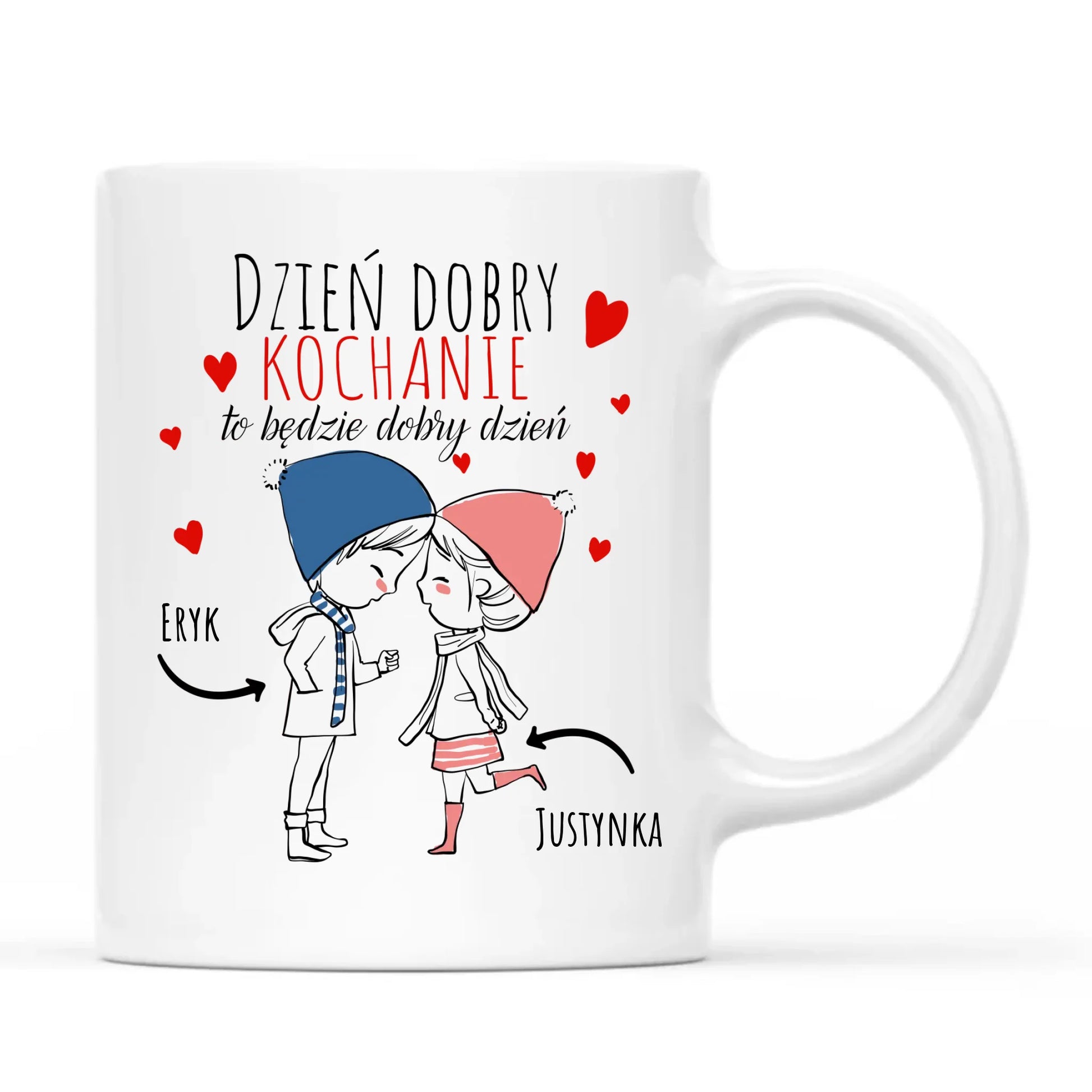 Kubek dla par - Dzień dobry Kochanie - personalizowany W10 - StoryCups.pl