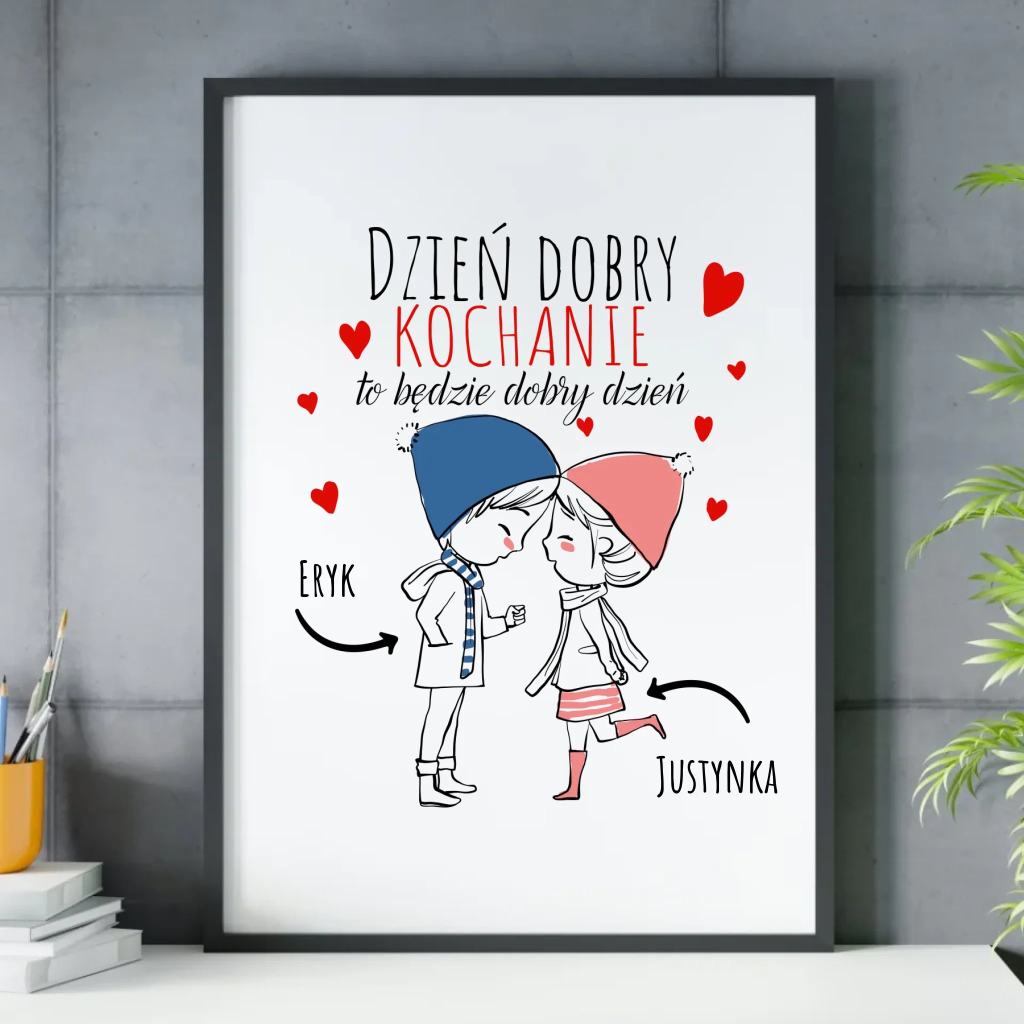 Obraz dla par - Dzień dobry Kochanie - personalizowany W10 - StoryCups.pl
