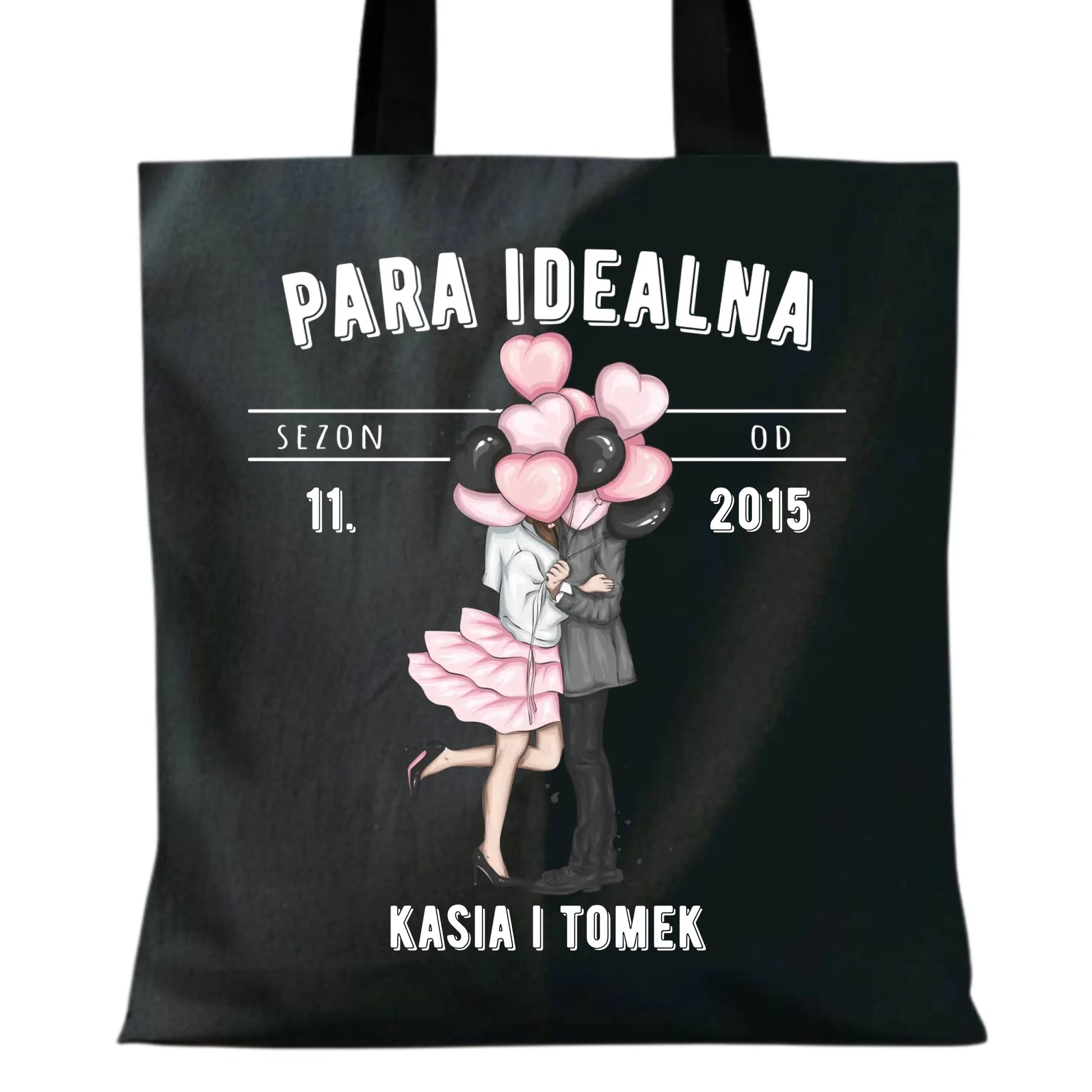Torba dla par na rocznicę - Para idealna - personalizowana W11 - StoryCups.pl