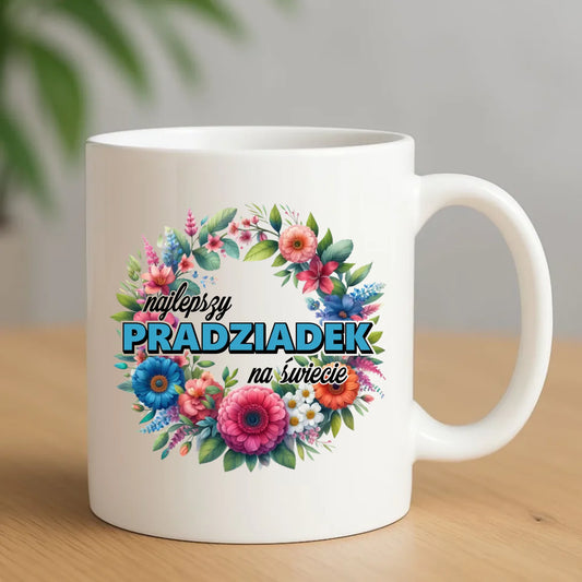 Kubek dla dziadka - Najlepszy pradziadek na świecie D45 - StoryCups.pl