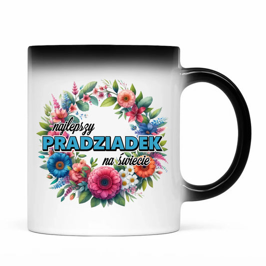 Kubek magiczny dla dziadka - Najlepszy pradziadek na świecie D45 - StoryCups.pl