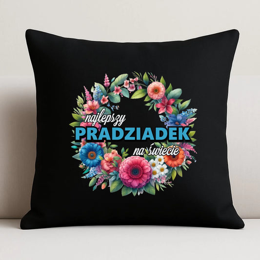 Poduszka dekoracyjna dla dziadka - Najlepszy pradziadek na świecie D45 - StoryCups.pl