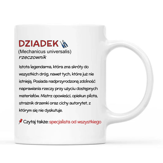 Kubek dla dziadka - Dziadek śmieszna definicja D43 - StoryCups.pl