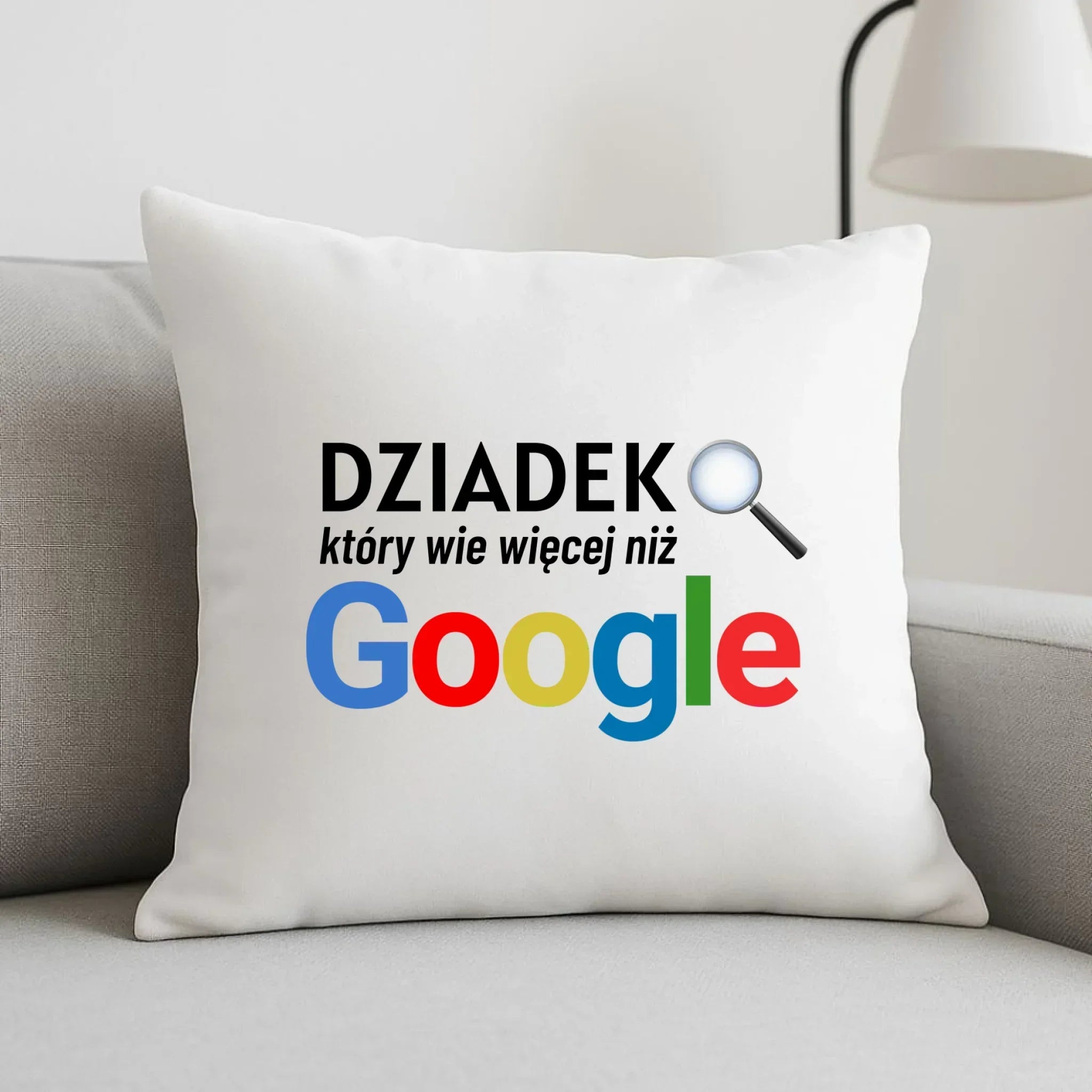 Poduszka dla dziadka - Dziadek który wie więcej niż google D44 - StoryCups.pl