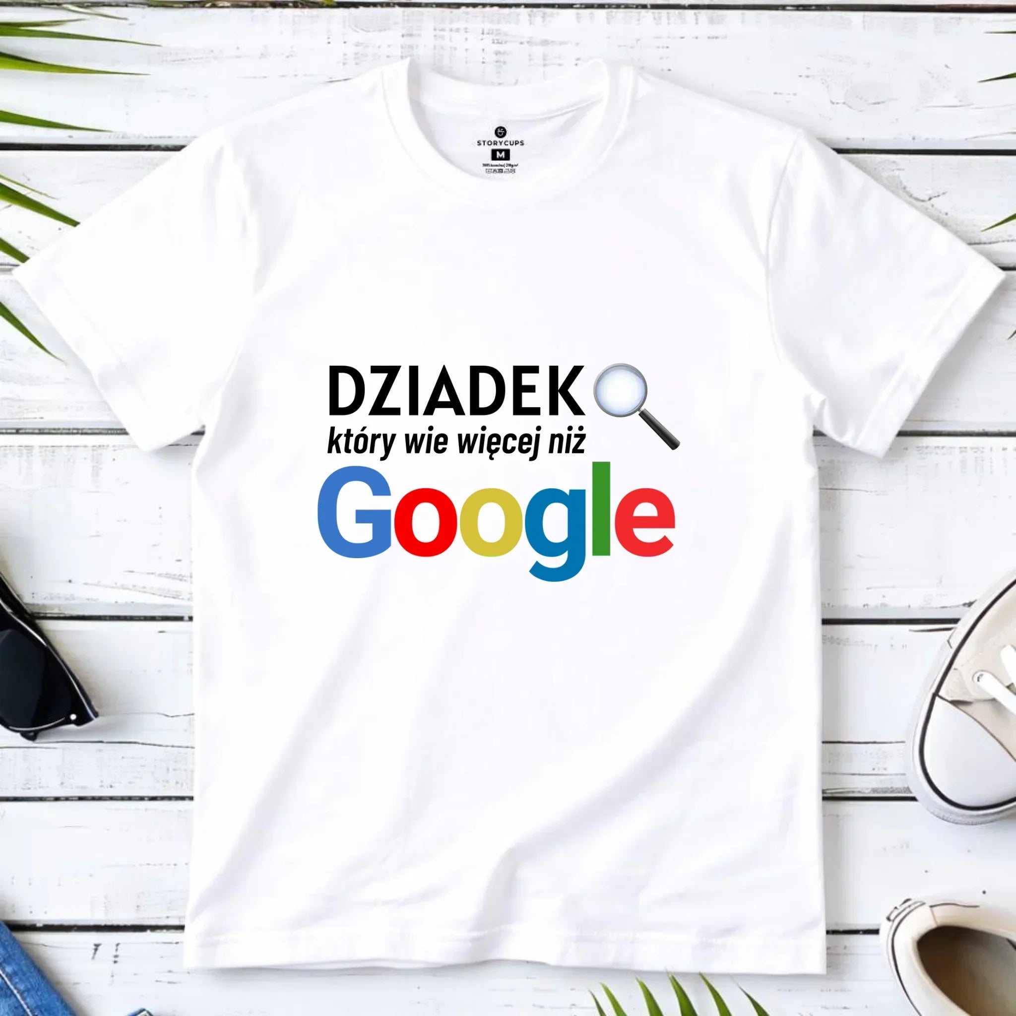 Koszulka dla dziadka - Dziadek który wie więcej niż google D44 - StoryCups.pl