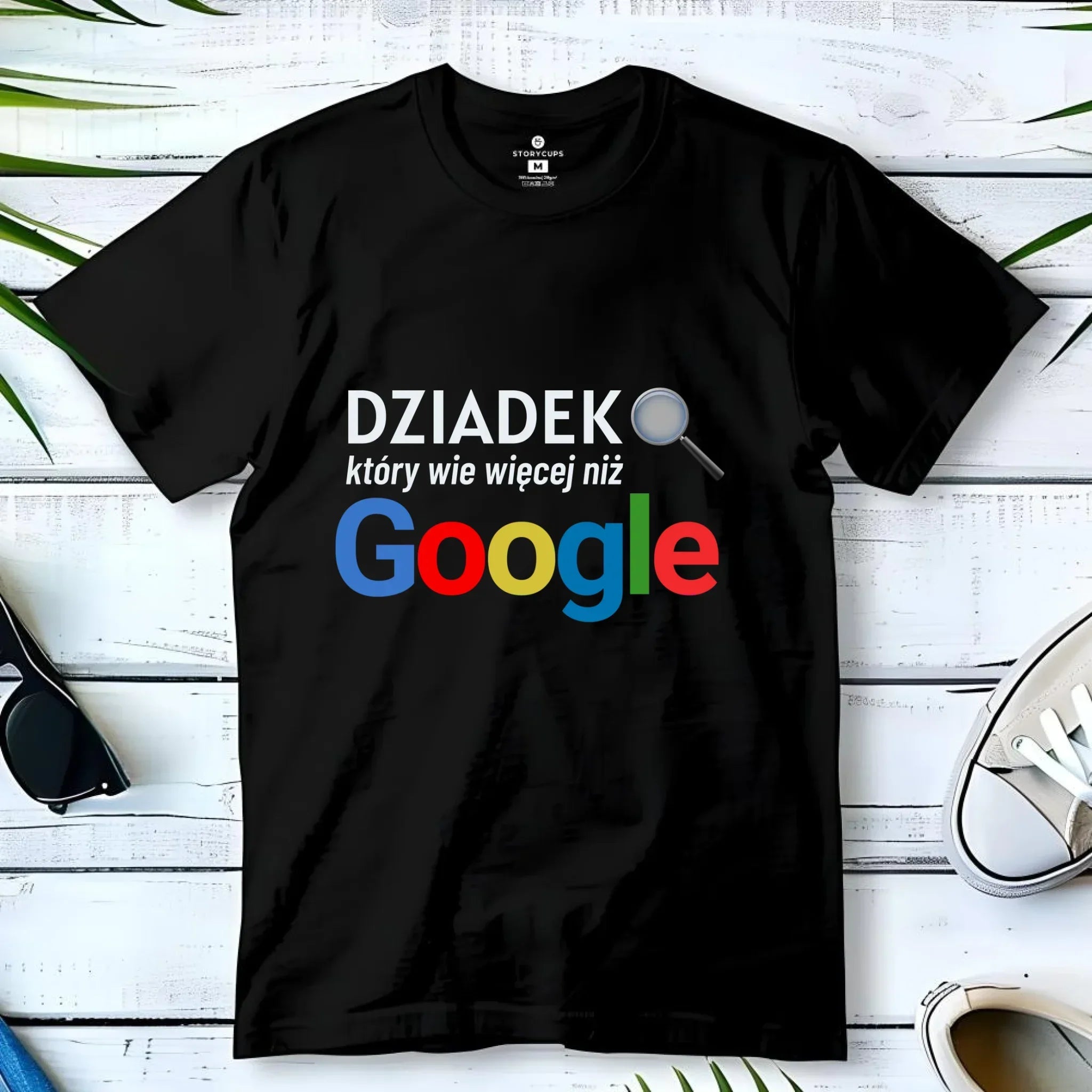 Koszulka dla dziadka - Dziadek który wie więcej niż google D44 - StoryCups.pl