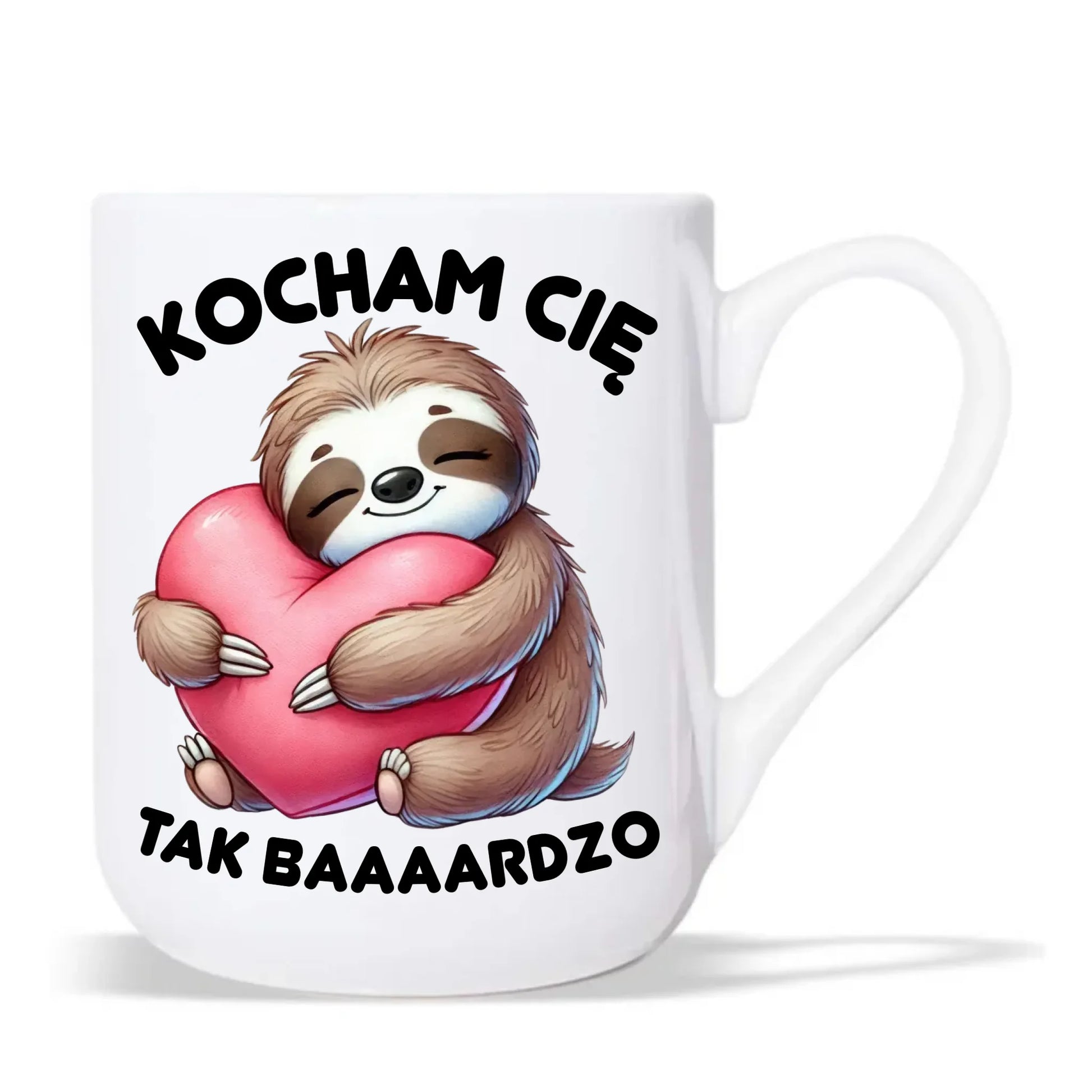 Kubek elegant - Leniwiec Kocham Cię tak baaaardzo W16 - StoryCups.pl
