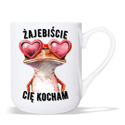 Kubek elegant dla par - Żajebiście Cię Kocham Żaba W17 - StoryCups.pl