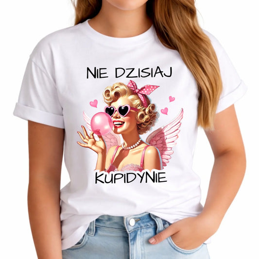 Koszulka damska na Walentynki dla singielki - Nie dzisiaj W18 - StoryCups.pl