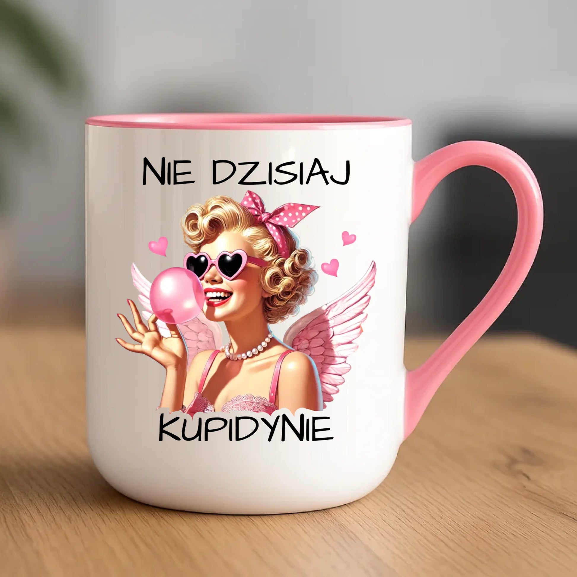 Kubek elegant na Walentynki dla singielki - Nie dzisiaj W18 - StoryCups.pl