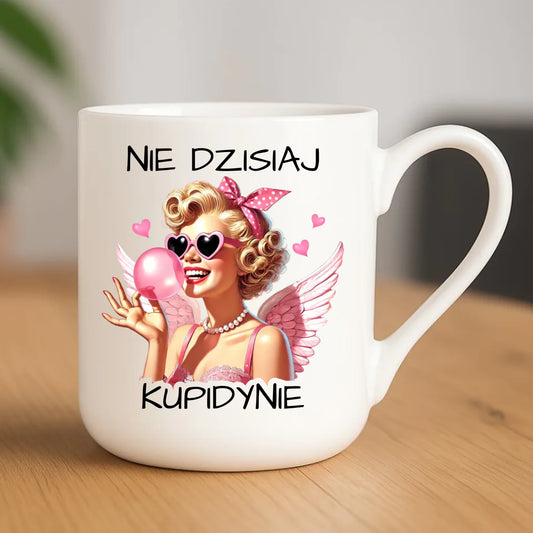 Kubek elegant na Walentynki dla singielki - Nie dzisiaj W18 - StoryCups.pl