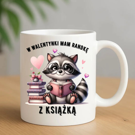 Kubek na Walentynki dla mola książkowego – Mam randkę z książką W20 - StoryCups.pl