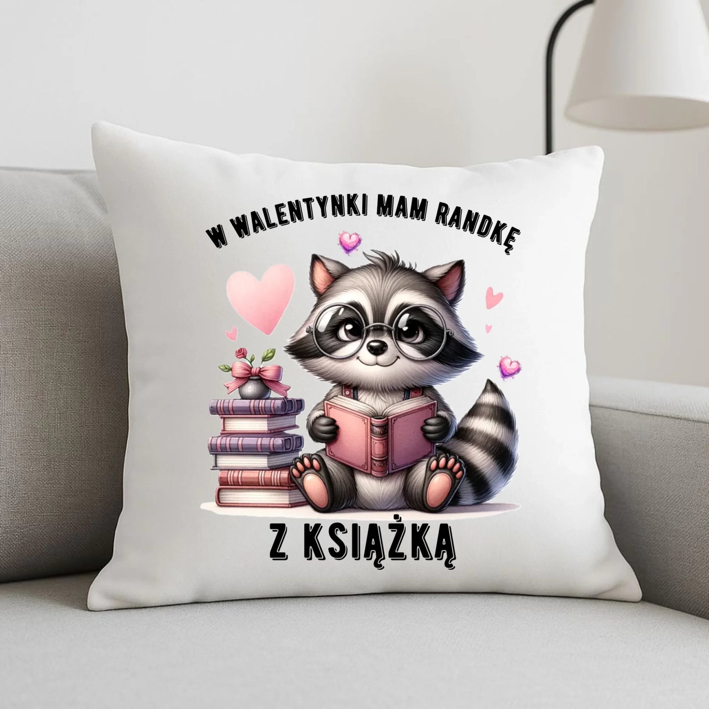 Poduszka na Walentynki dla mola książkowego – Mam randkę z książką W20 - StoryCups.pl