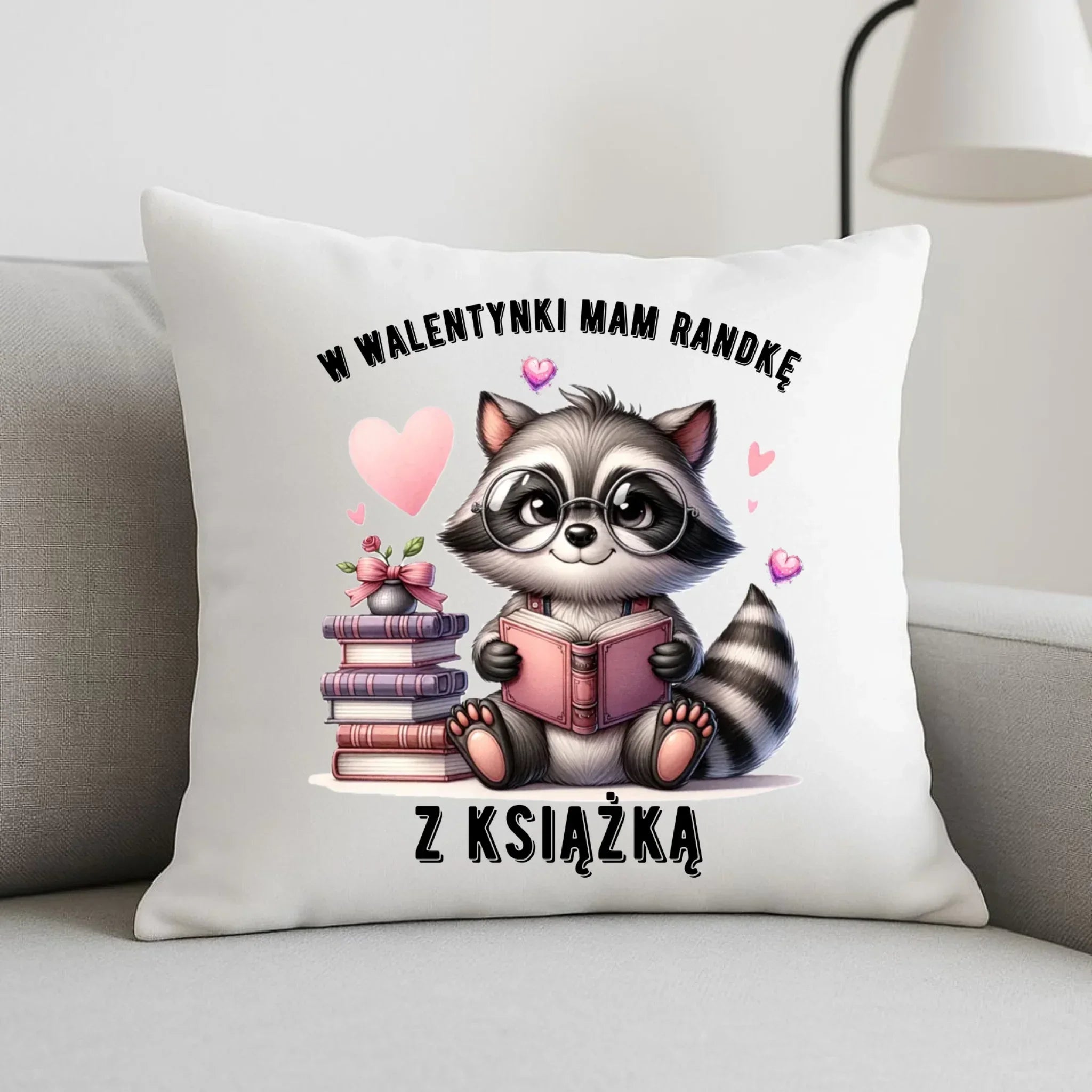 Poduszka na Walentynki dla mola książkowego – Mam randkę z książką W20 - StoryCups.pl