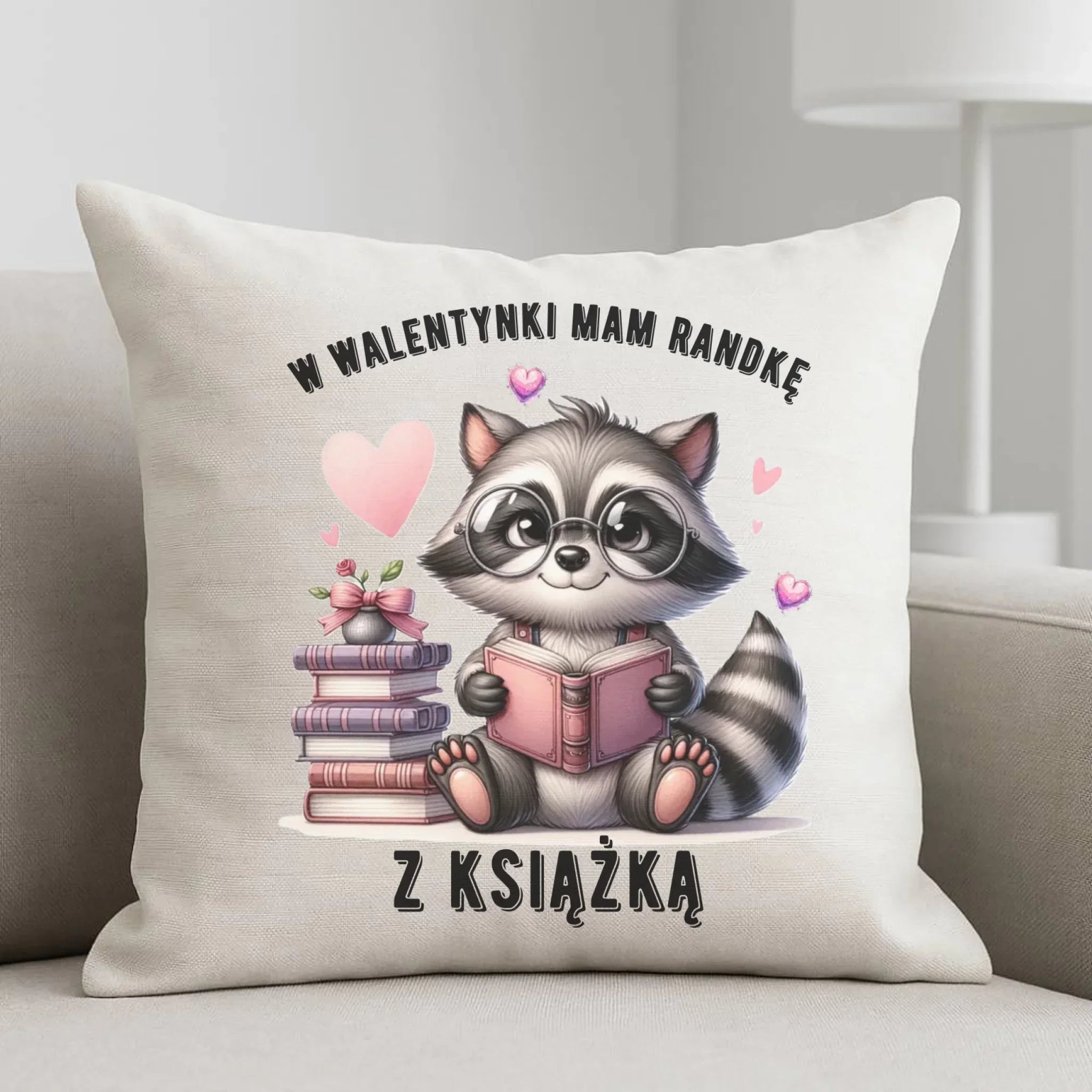 Poduszka na Walentynki dla mola książkowego – Mam randkę z książką W20 - StoryCups.pl