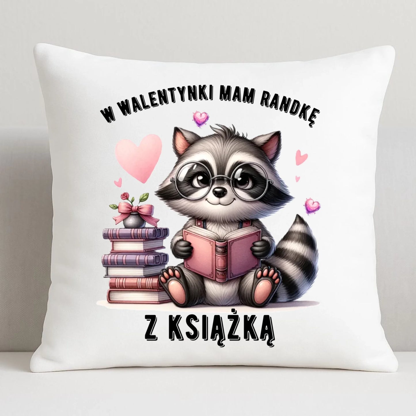 Poduszka na Walentynki dla mola książkowego – Mam randkę z książką W20 - StoryCups.pl